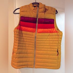 Cotopaxi womens Fuego large down vest in yellow. Worn once.
